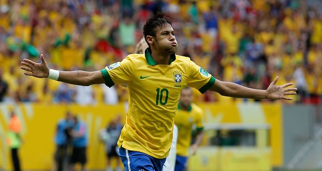 Neymar's fifth top scorer of the Brazil national team in history