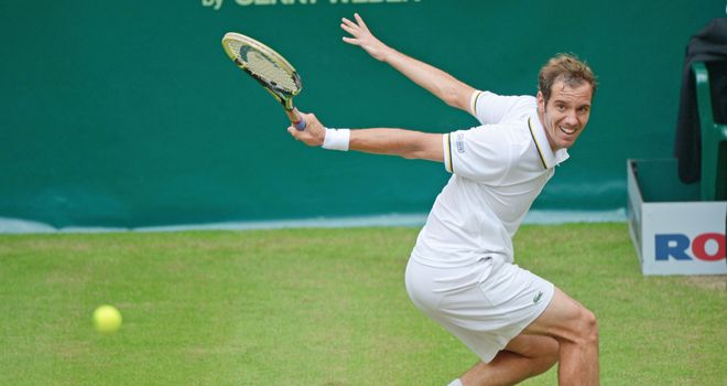 Richard Gasquet: Frenchman was dominant on serve during win over Jurgen Melzer