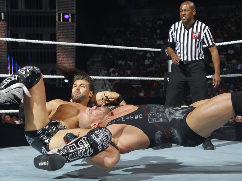 Ryback hit Justin Gabriel with Shell Shocked...