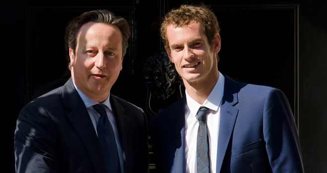 David Cameron: Welcomes Wimbledon winner Andy Murray to Downing Street