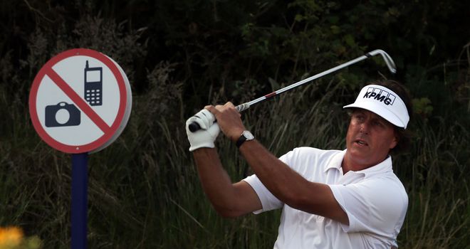 Phil Mickelson: Just two shots back after opening day at Castle Stuart
