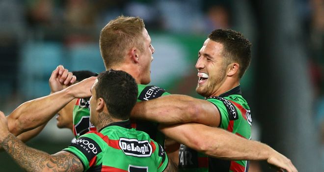 George (left) and Sam (right) Burgess: Will hope to be joined by brothers Luke and Tom in the Rabbitohs line-up soon