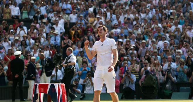 Andy Murray: stood tall in the Centre Court sunshine