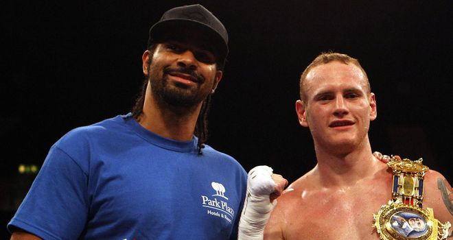 Fighting friends: David Haye believes his mate George Groves is ready to fight Carl Froch