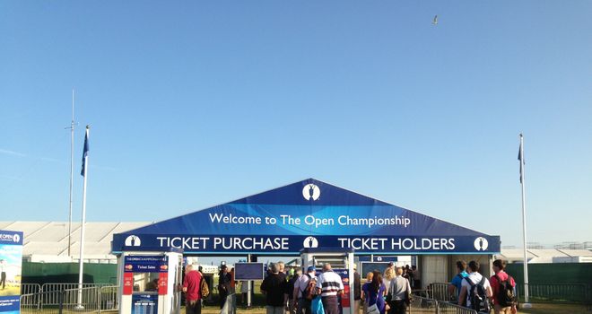 Early morning at Muirfield and it's another glorious day