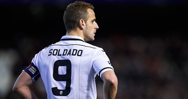 Roberto Soldado: Valencia striker is a transfer target for Tottenham