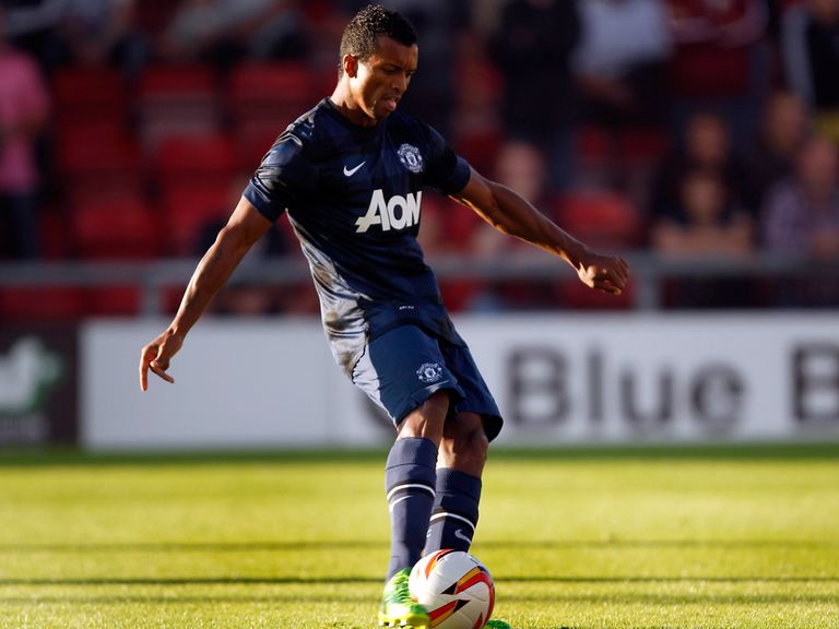 Nani: Scored twice on his return to action for Manchester United