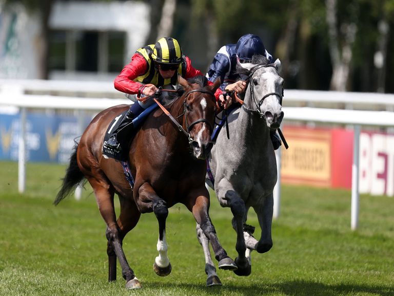 Elusive Kate and Sky Lantern fight out the controversial finish to the Falmouth Stakes