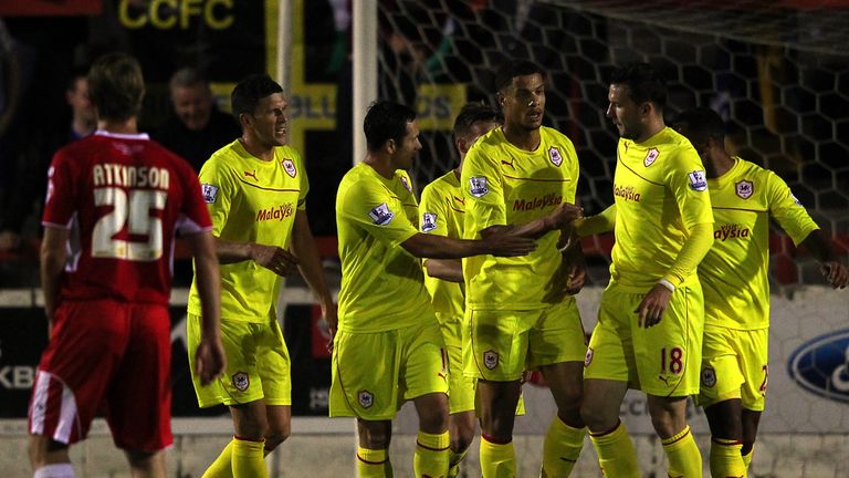 Rudy Gestede: Celebrates clinching strike