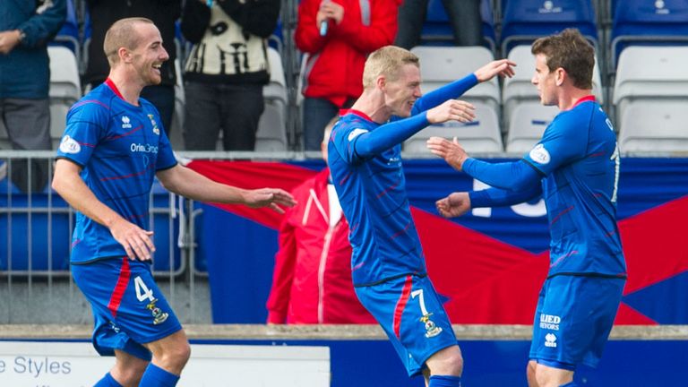 Inverness: Celebrate their opening goal