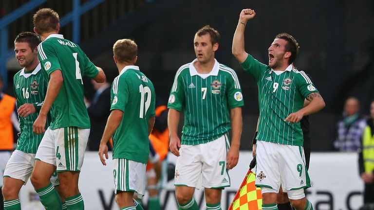Martin Paterson: Celebrates scoring the only goal at Windsor Park