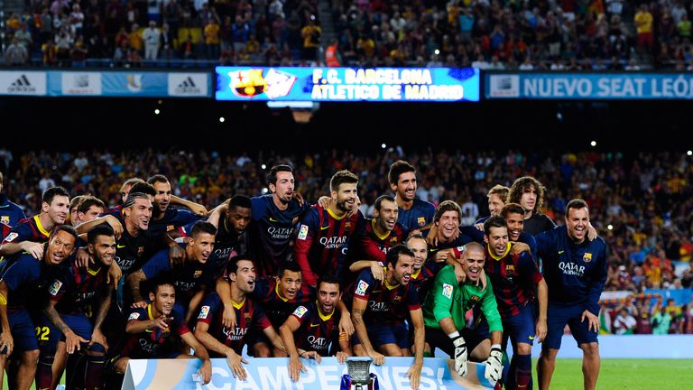 Barcelona: Celebrate after reclaiming the Spanish Super Cup