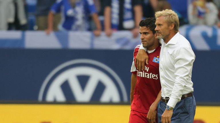 Tomas Rincon: Hamburg midfielder with coach Thorsten Fink