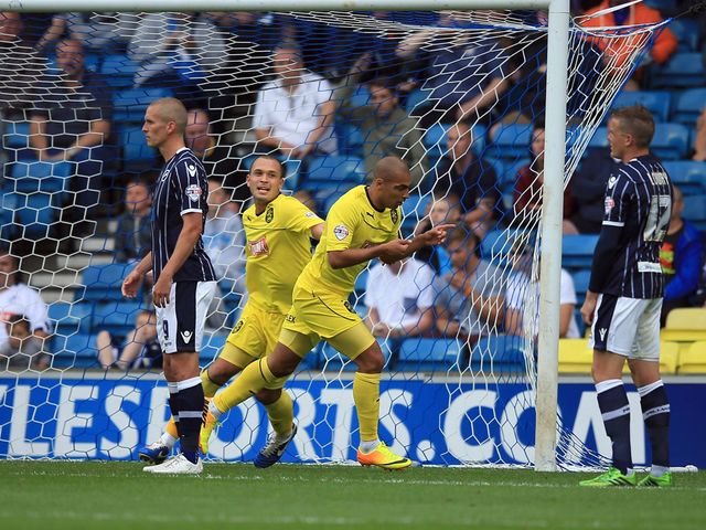 James Vaughan scored the winner for Huddersfield