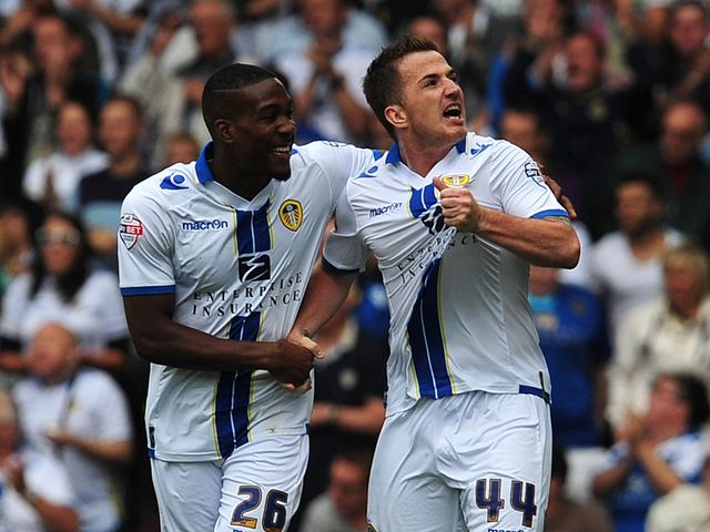 Ross McCormack (r): Double strike for Leeds