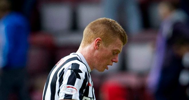 Jon Robertson: St Mirren midfielder has not recovered from injury for the match with Ross County