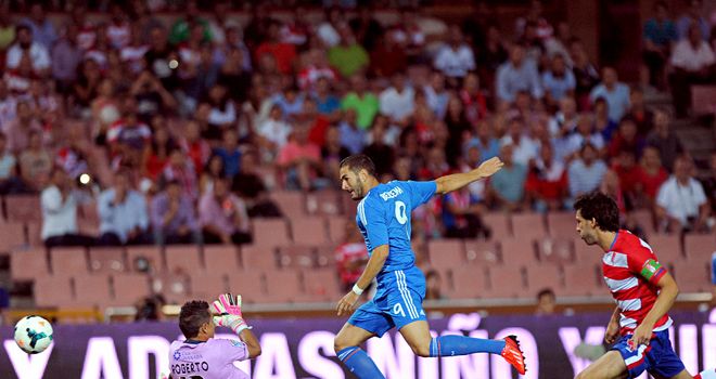 Karim Benzema scores for Real Madrid