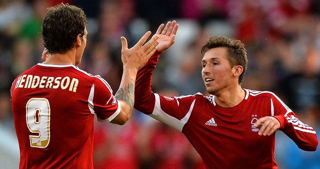 Radoslaw Majewski celebrates as Nottingham Forest seal victory over Hartlepool