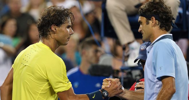 Rafael Nadal won an exciting tussle against Roger Federer