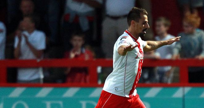 Filipe Morais: Broke the deadlock as Stevenage beat Ipswich