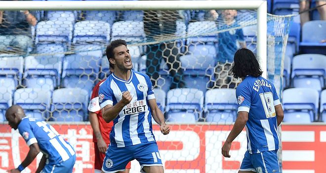 Jordi Gomez: Celebrates grabbing late equaliser