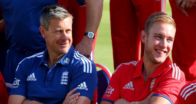 Coach Ashley Giles and captain Stuart Broad prepare for Australia challenge