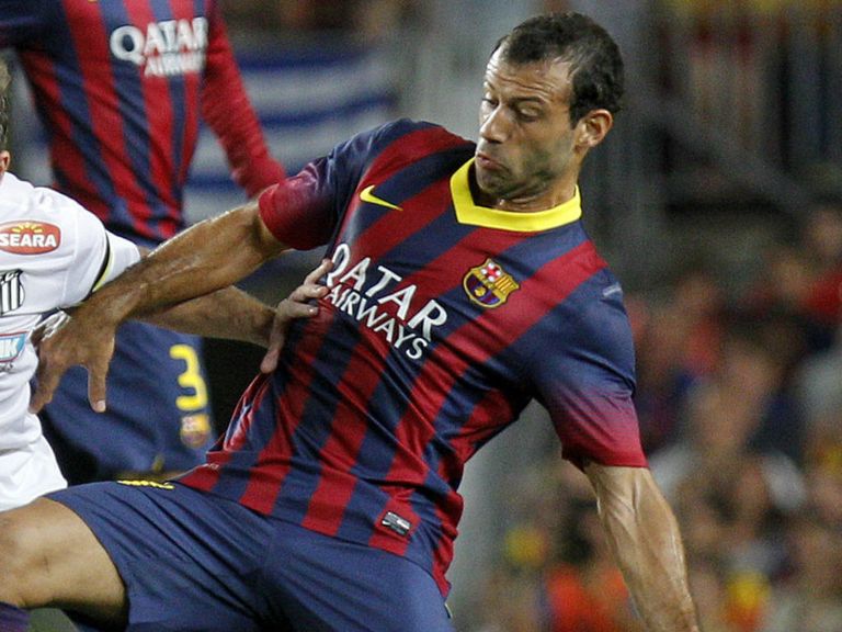 Javier Mascherano: Will miss Barcelona's CL tie with Celtic