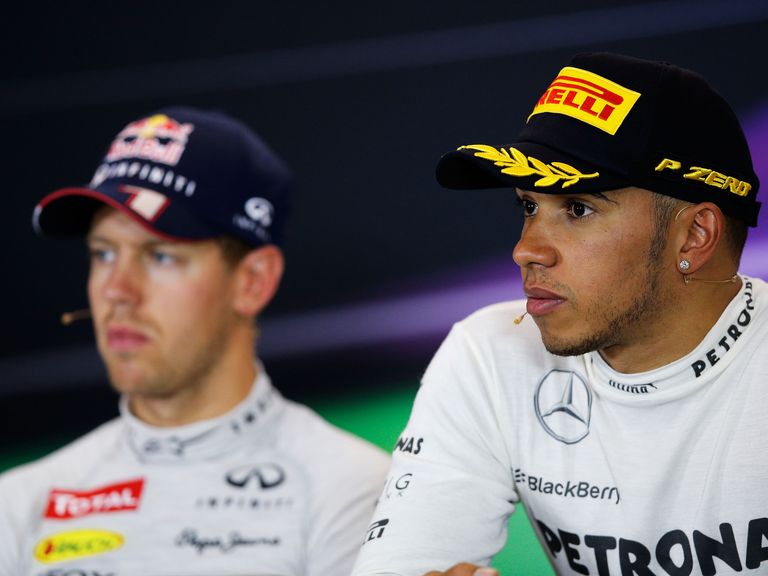 Vettel and Hamilton: Dominated practice two
