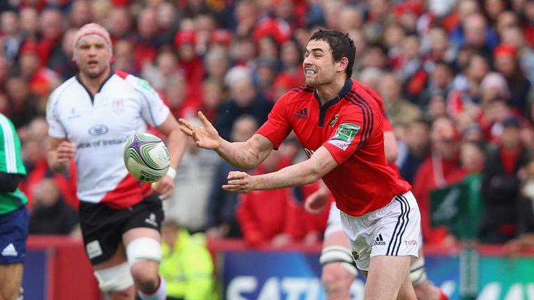 Felix Jones: Crossed for a Munster try