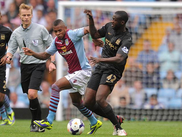 Leandro Bacuna tangles with Yaya Toure