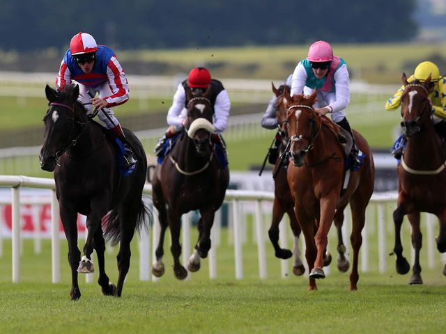 Belle De Crecy leads Hot Snap over the line