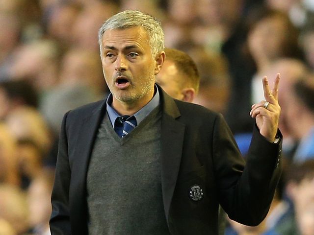 Jose Mourinho watched his side lose at Goodison Park