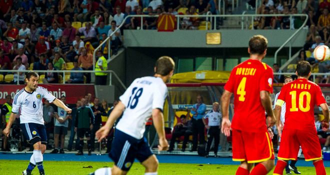 Shaun Moloney: Hits late winner for Scotland against Macedonia