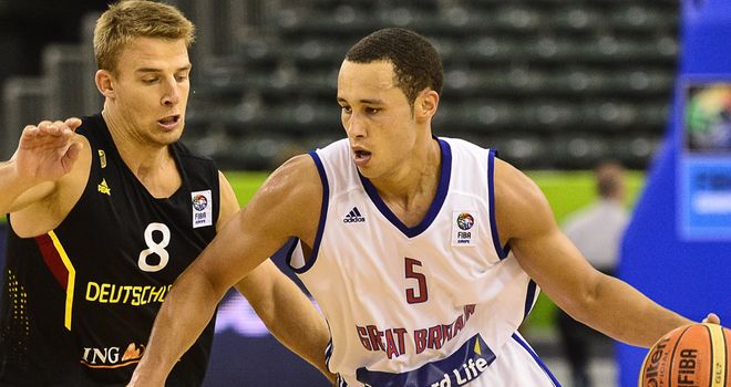Action from Britian's victory over Germany in Slovenia
