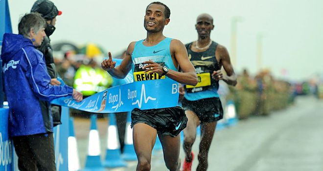 Kenenisa Bekele: Edged out Mo Farah to win the Great North Run