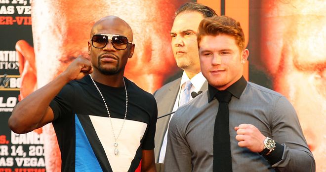 The One: Mayweather and Alvarez will go toe-to-toe in the early hours of Sunday morning