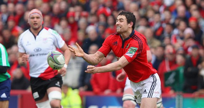 Felix Jones: Crossed for a Munster try
