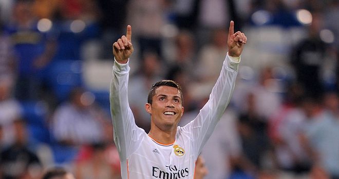 Ronaldo scored two goals in Real Madrid's victory