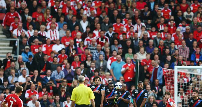 Rickie Lambert: Curled home Southampton's second goal against Crystal Palace