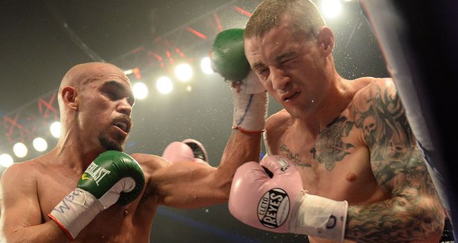 Ricky Burns (right): A gruelling fight against the lively Mexican