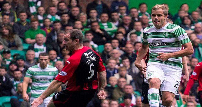 Teemu Pukki: Scores on his Celtic debut