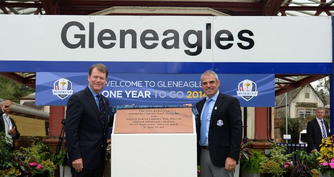 Ryder Cup captains: Tom Watson and Paul McGinley