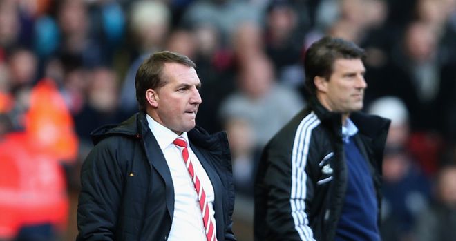 Brendan Rodgers and Michael Laudrup: Liverpool meet Swansea on Monday Night Football