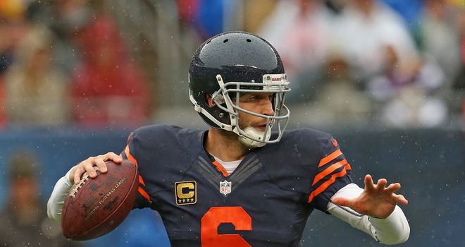 Jay Cutler: Threw late touchdown pass to Martellus Bennett
