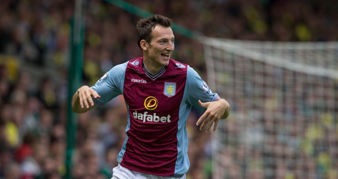 Libor Kozak: Scored first goal for Villa in win at Norwich