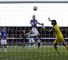 Steven Naismith heads what proved to be the winning goal against Chelsea