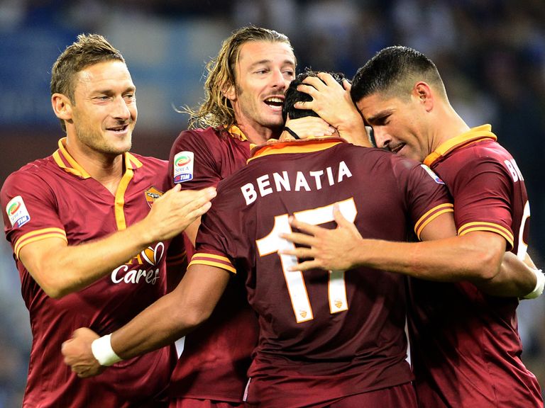 Roma celebrate another victory.