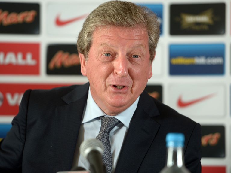 Roy Hodgson talks to the press on Thursday.