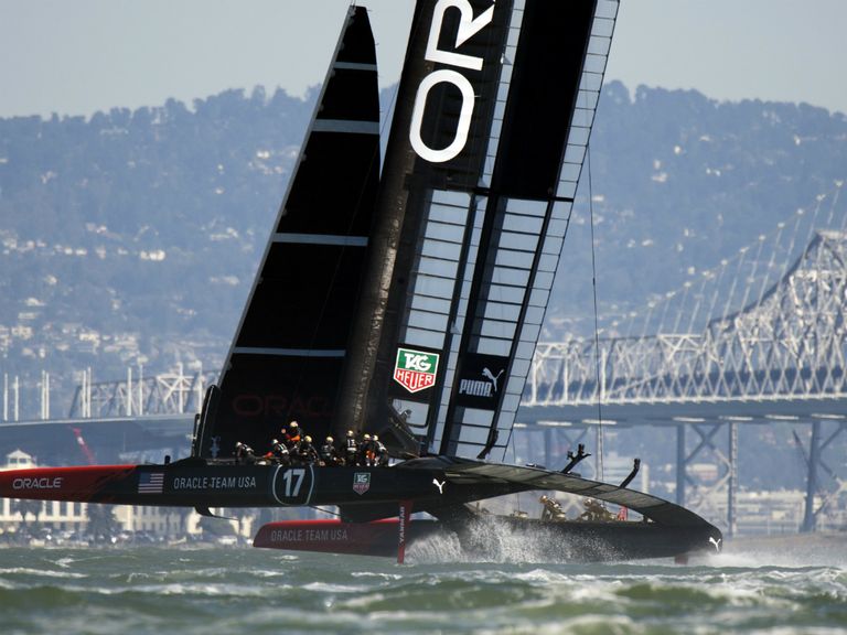 Oracle Team USA : Keeping their feet on the ground