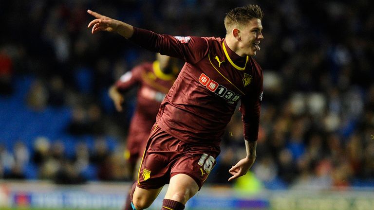 Sean Murray: Celebrates putting Watford ahead in the first half